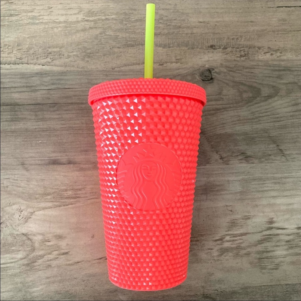 NWT Starbucks Summer Dragonfruit Studded Tumbler Cold Cup 16oz